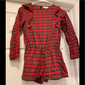 EUC Wild and Gorgeous Plaid romper
